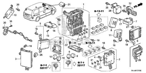 2010 honda odyssey rear junction assembly box replacement|Box Rear Junction 38220.